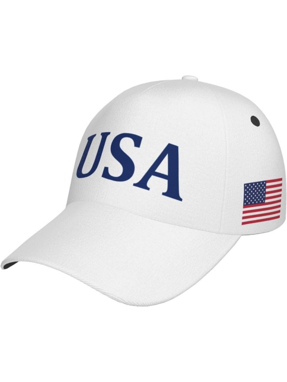 Unisex Halloween USA White Rucker Adjustable Sportswear Distressed Baseball Cap